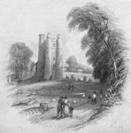 Lusk Church and Round Tower (1844)