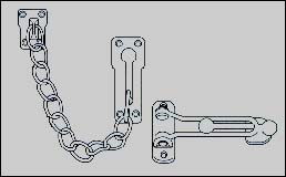 Door Chain (left) and Door Limiter right)